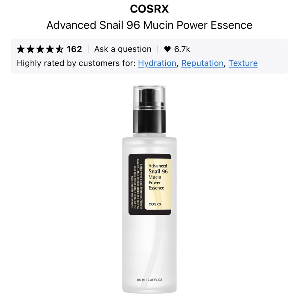 COSRX | Advanced Snail 96 Mucin Power Essence